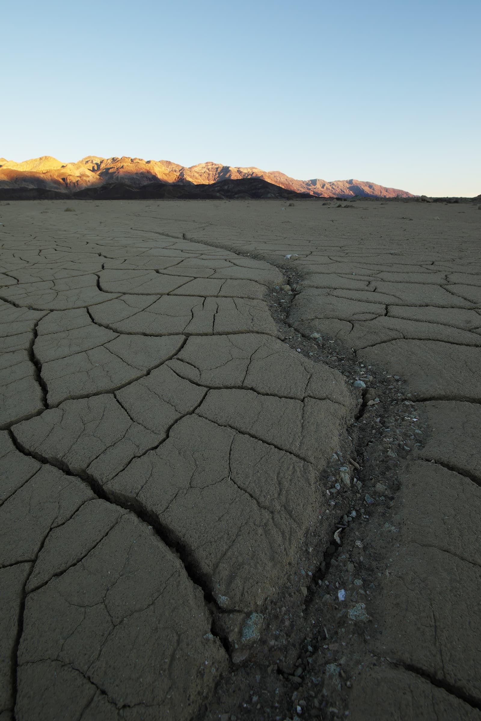 Badwater cracked foreground texture