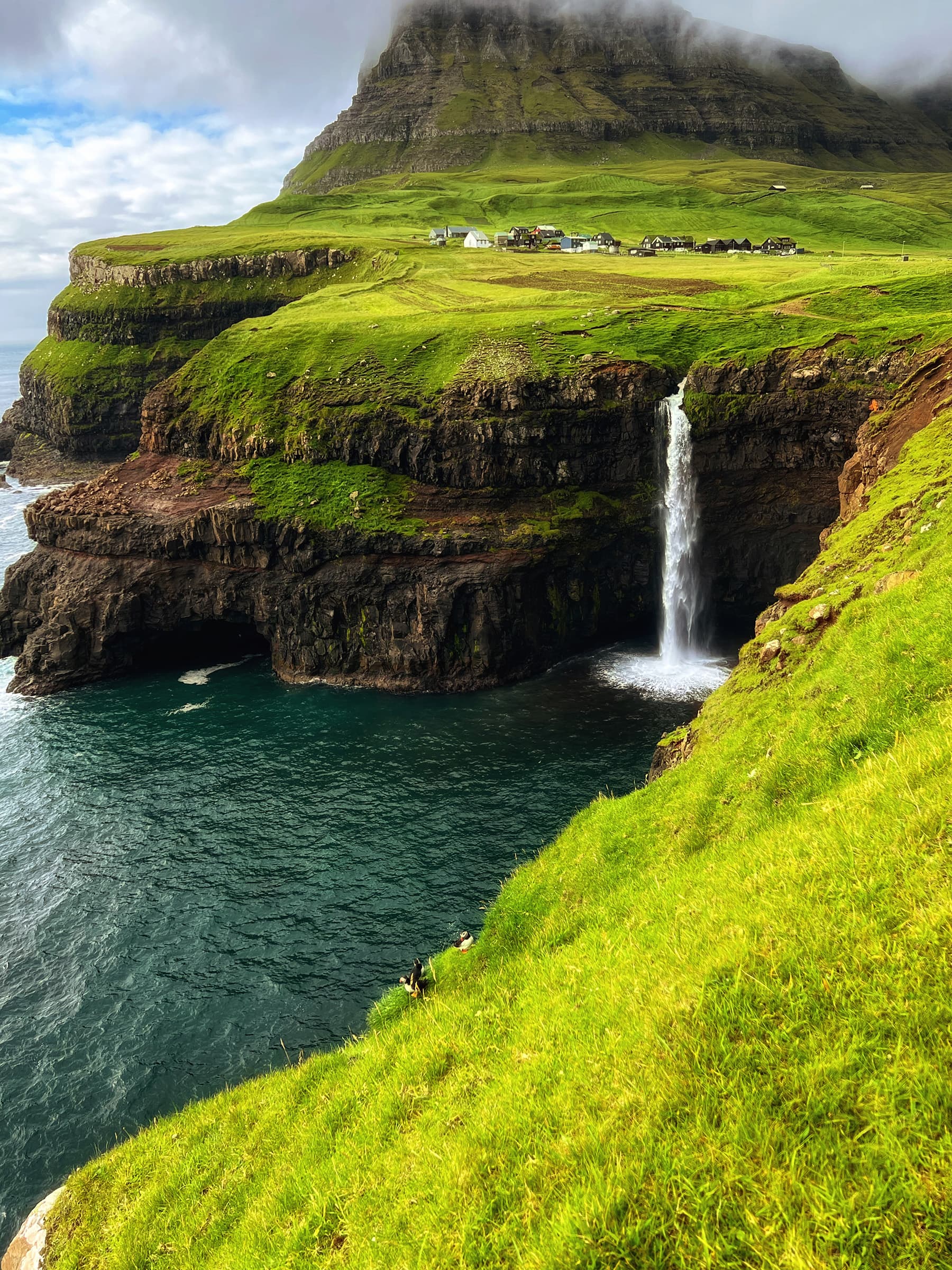 Gásadalur landscape in the Faroe Islands