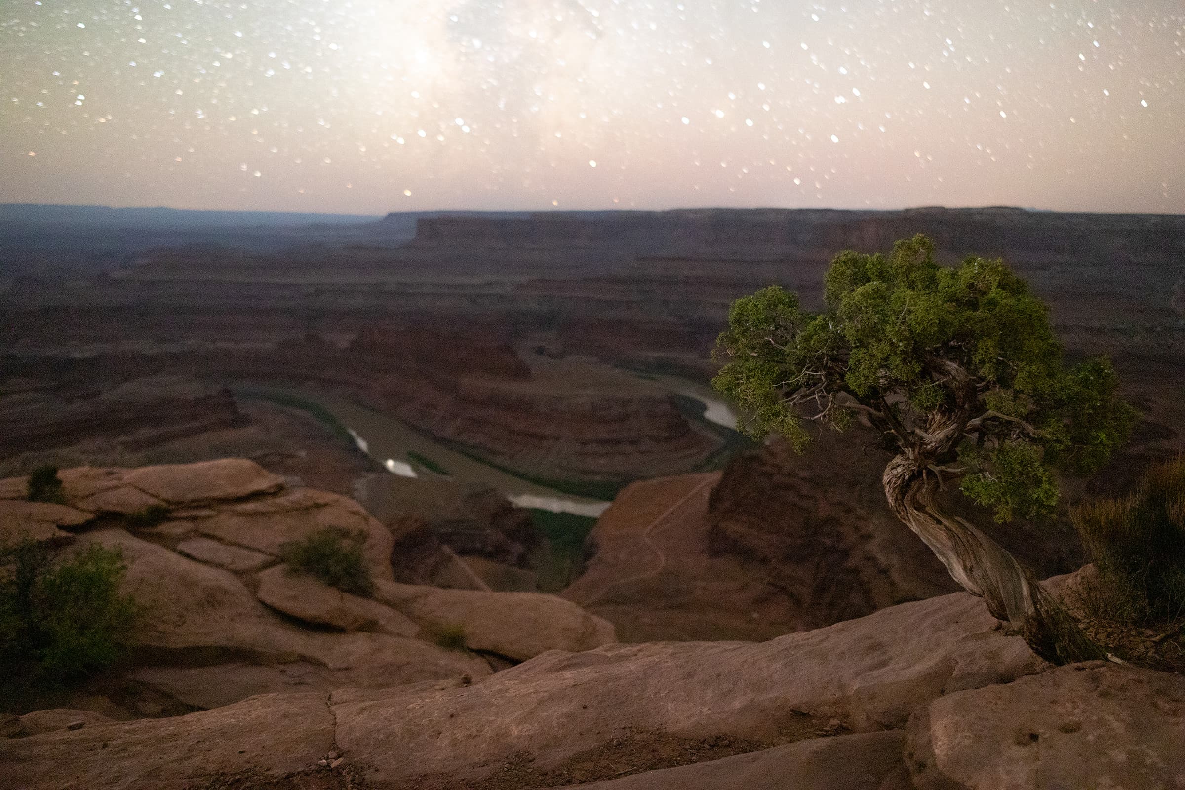 Milky Way over Dead Horse Point in Southern Utah