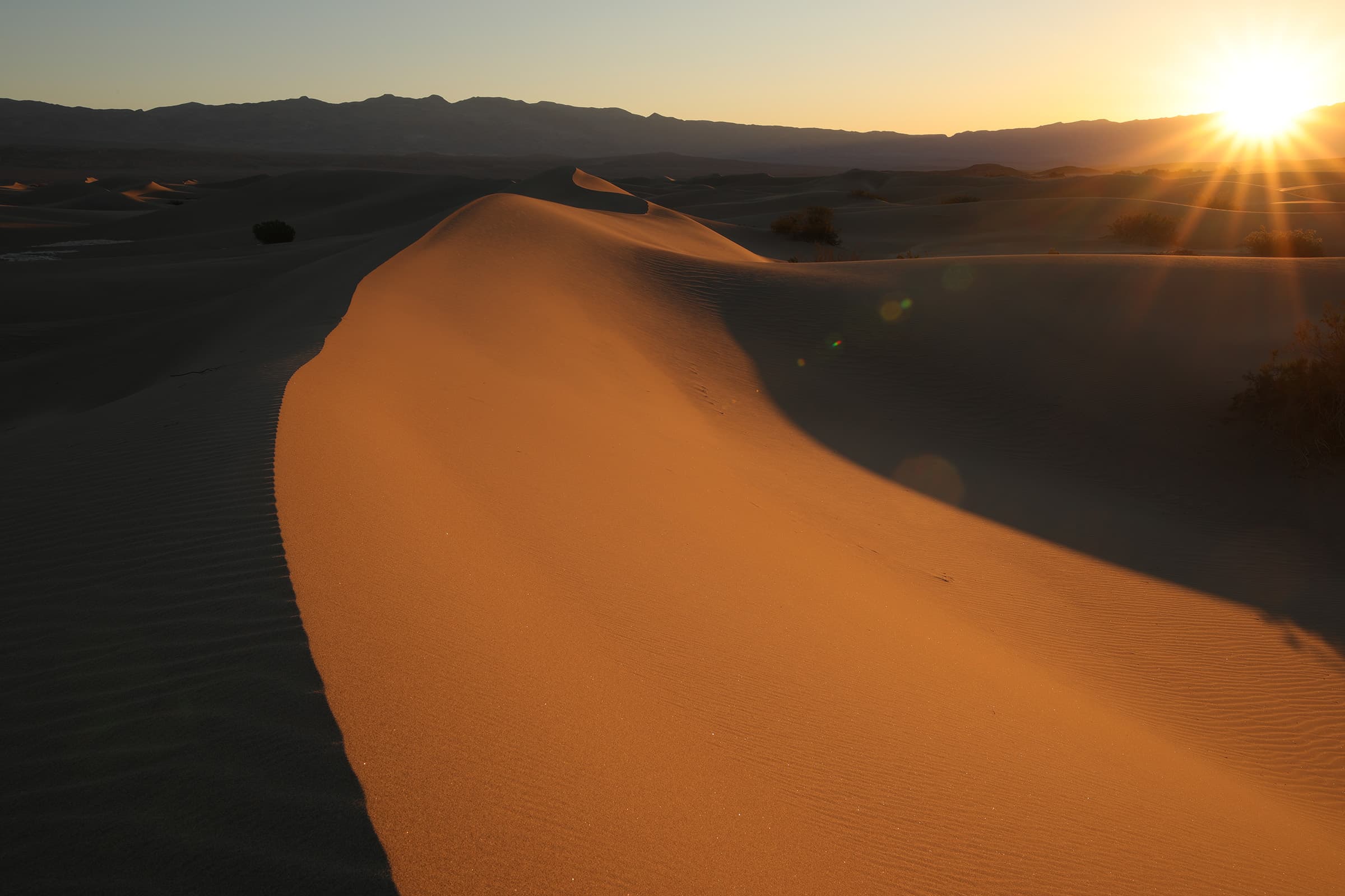 Death Valley Mesquite Flat landscape